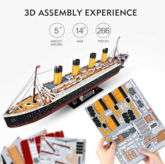 Birthday Gift Paper Aruniloju DIY Stadium 3D adojuru fun awọn agbalagba