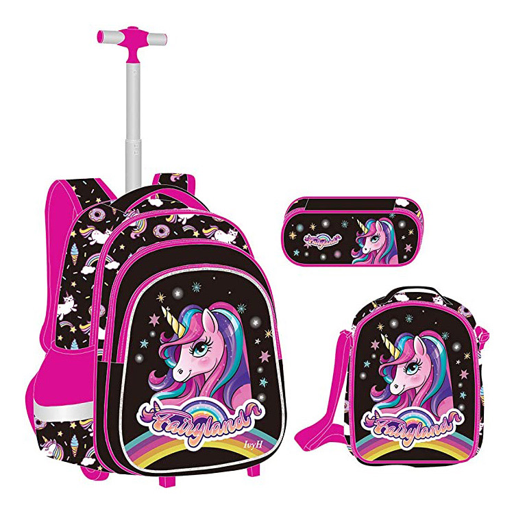 Cartoon Tejede Primary Trolley Bag