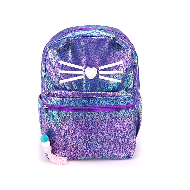 Cat PU Alawọ Akeko Schoolbag