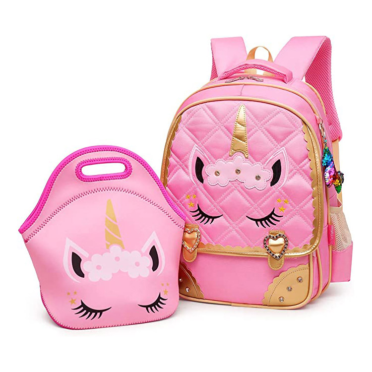 Cute Unicorn mabomire Princess Akẹẹkọ Schoolbag