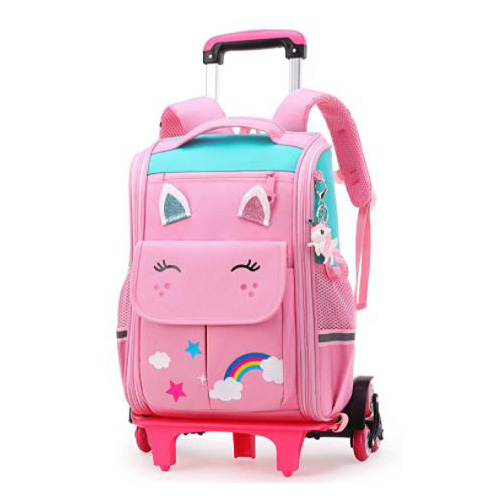 Awọn ọmọ wẹwẹ Trolley Bag pẹlu Ohun elo ikọwe