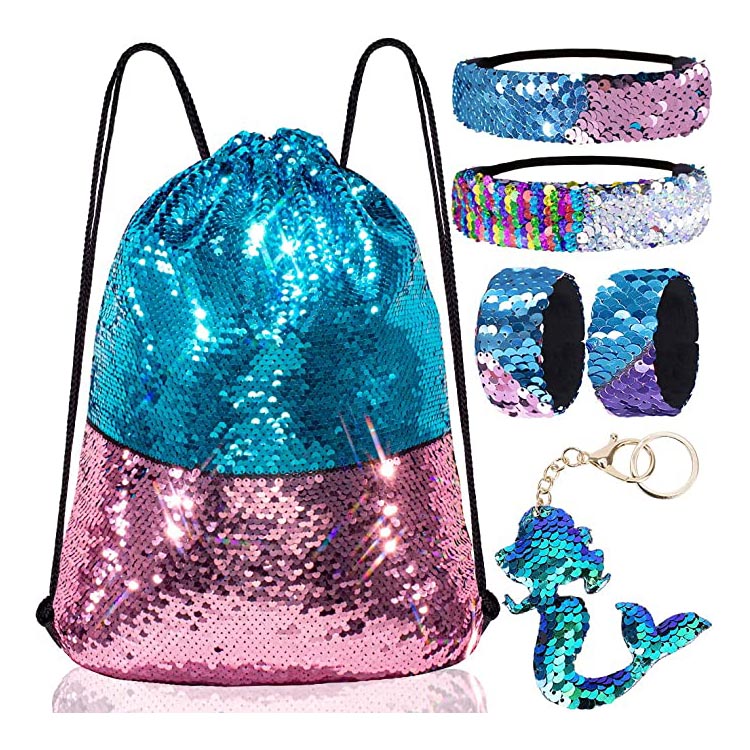 Yipada Sequin Drawstring Bag