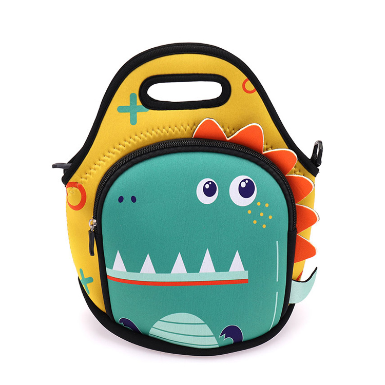 Washable Reusable Green Yellow ooni Kids Lunch Bag